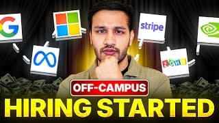 Google, Meta, Microsoft Off-campus Hiring Started | Internships & Full Time Hiring | 50 Lpa Offer