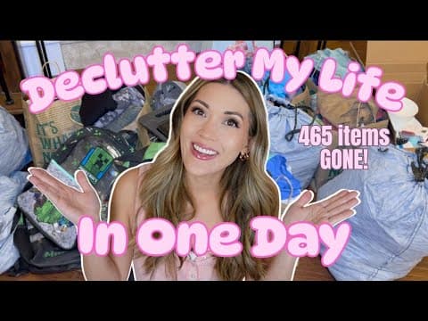 I Did The 30 Day Minimalism Challenge In One Day Again... (465 Items Gone!)