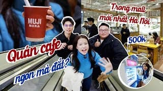 Team Ut: Check Quán Cafe Muji Trong Mall Mới Nhất Hà Nội!