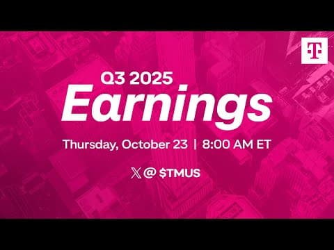 T-mobile Q3 2025 Earnings Call Livestream