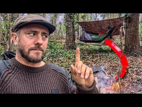 Solo Hammock Camping In British Woodland - This Hammock Is Unreal 🔥