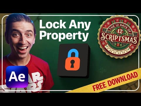 Lock Any Property Instantly | Free After Effects Script