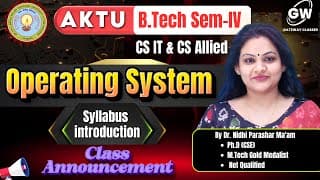 Operating System  📚 Cs Sem-4 | Syllabus Intro + Class Announcement 📢 | Gateway Classes