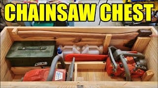 Dovetailed Chainsaw Chest - Full Build Video