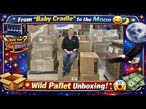 From “baby Cradle” To The Moon 🌙🤣 | Wild Pallet Unboxing