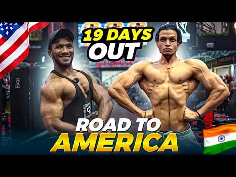 DUBAI VLOG #1 • 19 Days Out MuscleMania USA 🇺🇸🇮🇳