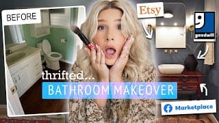 We Make This Old Bathroom Beautiful (on A Budget!)