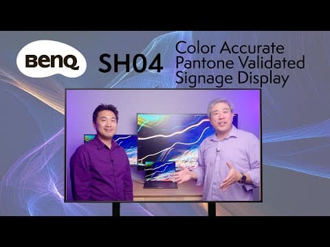 Benq Sh04 Digital Signage Display Review – 4k Uhd, Pantone Validated