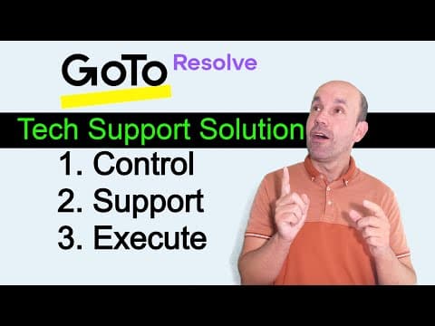 Training Tutorial For Goto Resolve Tech Support Ticketing And Remote Tools.