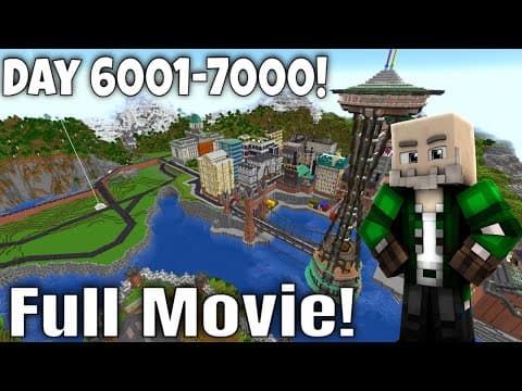 7,000 Days In Minecraft Survival! Full Movie