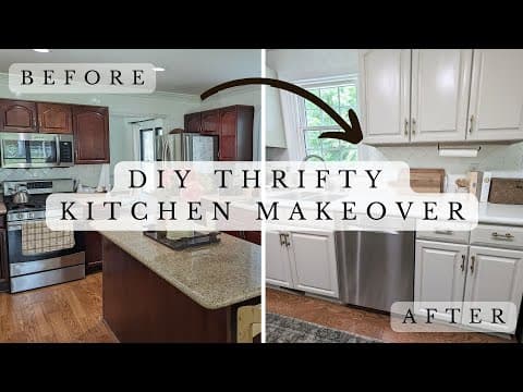 Diy Kitchen Makeover / No Demo! / Low Budget Thrifty Kitchen Makeover