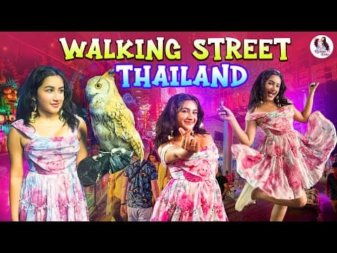 Walking Street Thailand 🌃 | Thailand Nightlife Vlog | Pattaya 🎉| Raveena Daha