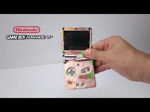 I Restored This Damaged Gameboy Advance Sp - Retro Console Restoration & Repair - Asmr