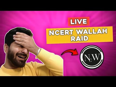 Live Raid on ‎⁨@NCERTWallahClass12PW⁩ | Neeraj Walia 