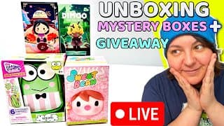 Unboxing Cute Rare Mystery Boxes Hello Kitty + 🔴 Live Stream 🔴
