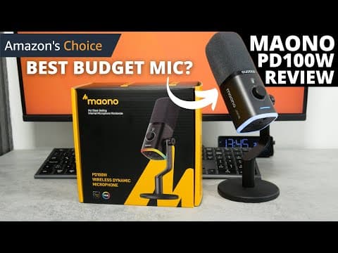 Maono Pd100w Review: This Microphone Is Amazon's Choice… But Why?