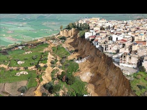 ‘situation Is Dire’ Sicily Town Teetering On Cliff Edge - Extreme Cold; Bomb Cyclone East Coast