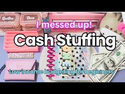 I Messed Up!  | Cash Stuffing & My 1st Biweekly Budget | August Low Income Money Routine  2025