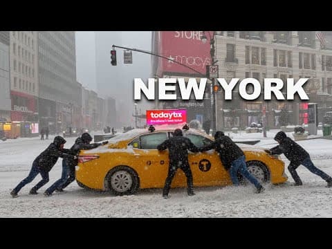 New York City's Biggest Snowstorm Of 2026 Nyc Blizzard Heavy Snowfall Manhattan Nyc Snow Walk 2026