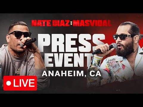 Diaz Vs Masvidal: Press Event | Anaheim, Ca | Fanmio Ppv