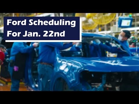 Scheduling Information For January 22nd