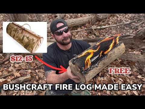 Diy Bushcraft Fire Log Don't Waste Your Money