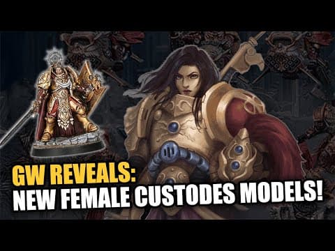 Gw Reveals New 40k Female Custodes Models And Lore #warhammer40k #gamesworkshop