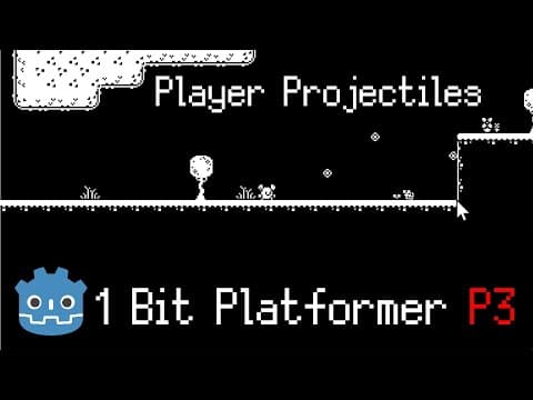 Instancing Projectiles With Rigidbody2d Physics - 1 Bit Platformer [part 3] - Godot 4.3 Tutorial
