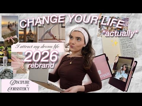 How To Become Your Dream Self In 2026! Vision Board, Setting Goals, Journaling To Rebrand