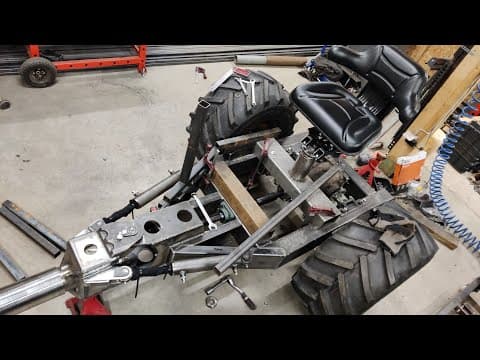 6x6 Mini Forwarder Build Ep.10 - Seat & Cylinder Mounts