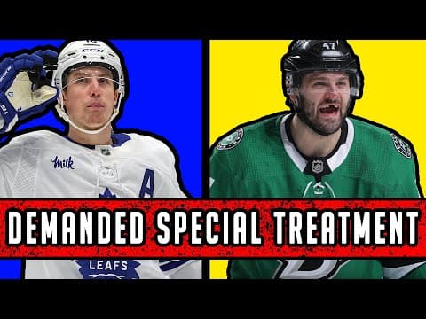 Nhl/these Players Demanded They Receive Special Treatment