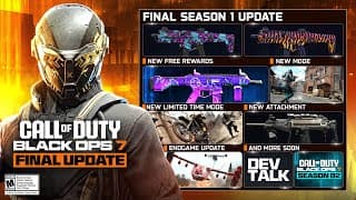 Final Black Ops 7 Season 1 Update Revealed… (blueprints, Camos & Modes)