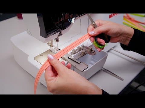 Sewing Belt Loops, Tapes And Ribbons With The Bernina Coverstitch And The Belt Loop Folder #c30