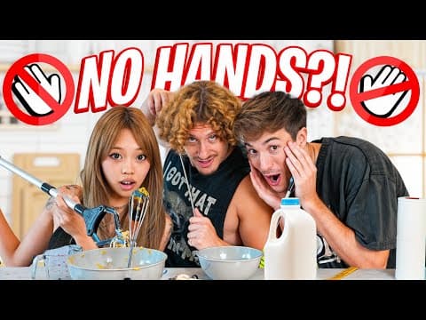 We Tried Baking With No Hands Ft. Sunny, Nicewigg, And Ellum