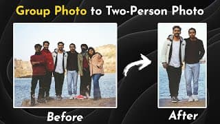 How To Cut Multiple People Photos Into Perfect Portraits Online Free | Pixpretty Ai Expand Image