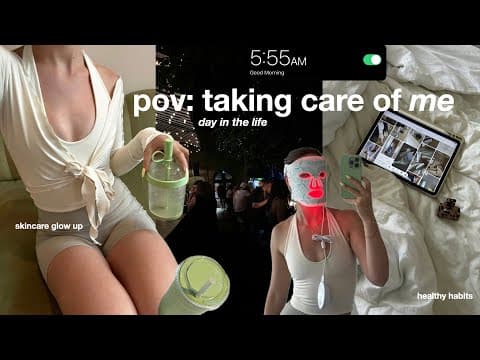 6am Wellness Day W/me🍵🤍early Pilates Class, Skin-care Glow Up Routine, Date Night And Reading