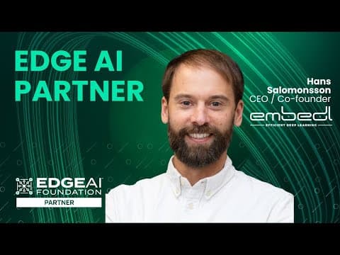 Designing Safer: Embedl Ceo Hans Salomonsson On Optimization, Slms, And Mission-critical Systems