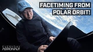 I Called Astronauts Inside Spacex's Dragon Capsule In Polar Orbit! (fram2)