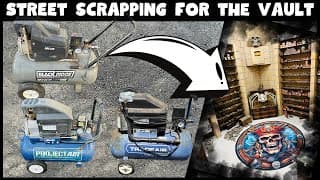 Street Scrapping Compressors For The Vault - Free Metal - Asmr Metal Melting - Halloween - Bigstackd