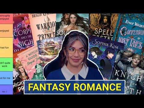Tier Ranking Every Fantasy Romance Book I Read From 2025 🫢