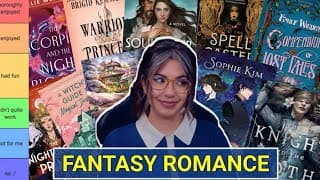 Tier Ranking Every Fantasy Romance Book I Read From 2025 🫢