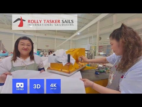 The Fascinating Process Of How Sails Are Made At Rolly Tasker. (vr180 For Viewing On A Vr Headset)