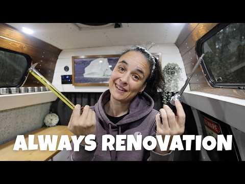 Always something to fix while living in an older campervan