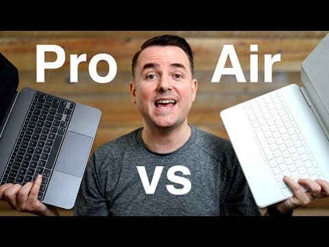 NEW 2025 iPad Air Magic Keyboard vs iPad Pro Magic Keyboard!