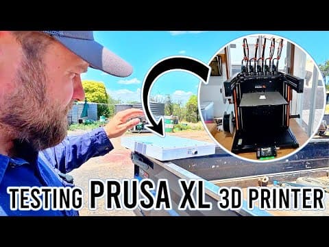 New 3d Printer! Making A Starlink Mini Mount | Vlog 449 #prusaxl #prusa