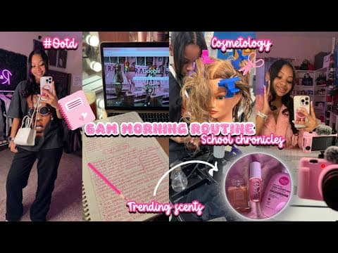 My Updated 6am High School Morning Routine☆ | Grwm, What's In My Bag,ootd, Etc || Ra’mariah Alexia