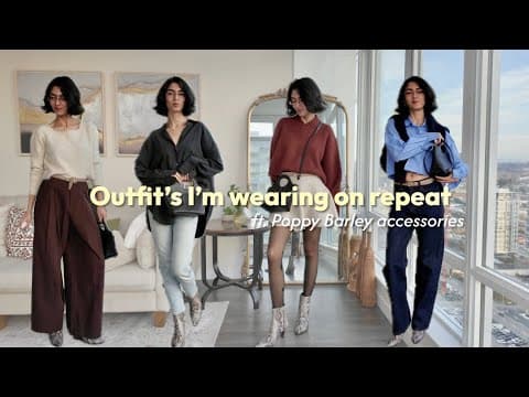Lookbook: Outfits I'm Repeating This Fall/winter! Ft. Poppy Barley Accessories 👢👜✨