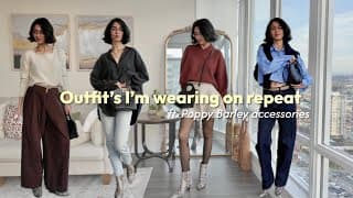 Lookbook: Outfits I'm Repeating This Fall/winter! Ft. Poppy Barley Accessories 👢👜✨