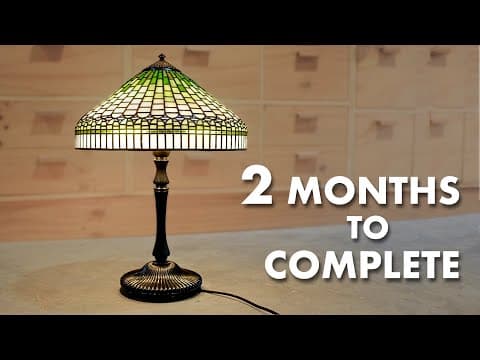 Hand Carving An Epic Base For My Homemade Tiffany Shade