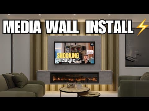 Media Wall Installation Of Electrics ⚡️